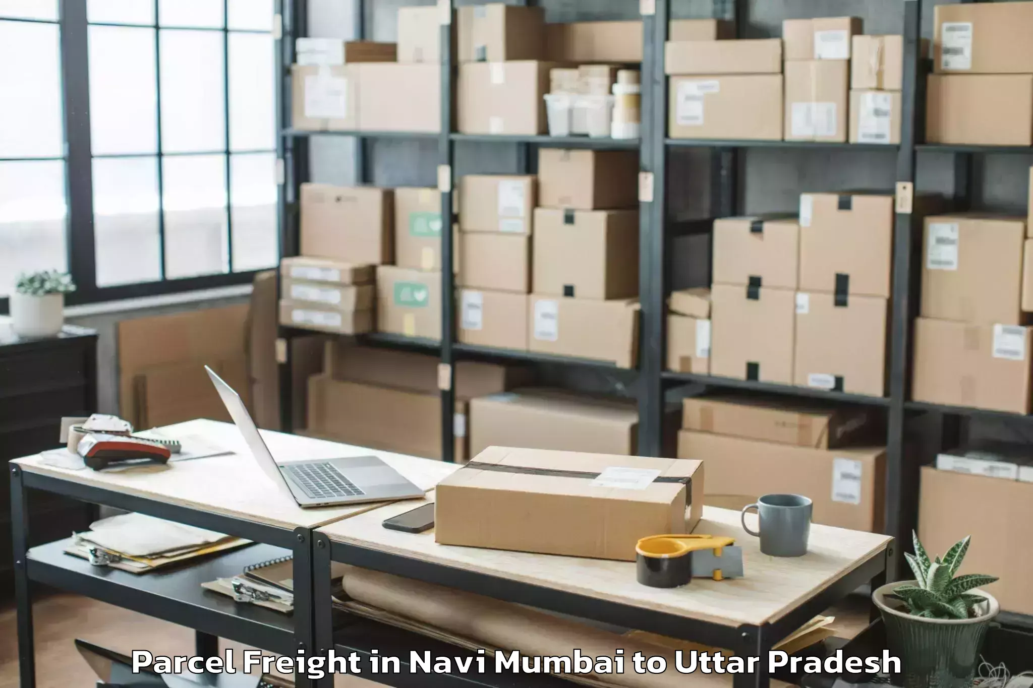 Book Your Navi Mumbai to Purwa Parcel Freight Today